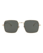Gucci Mens Square/Rectangle Gold Gold Grey Fashion Designer Eyewear