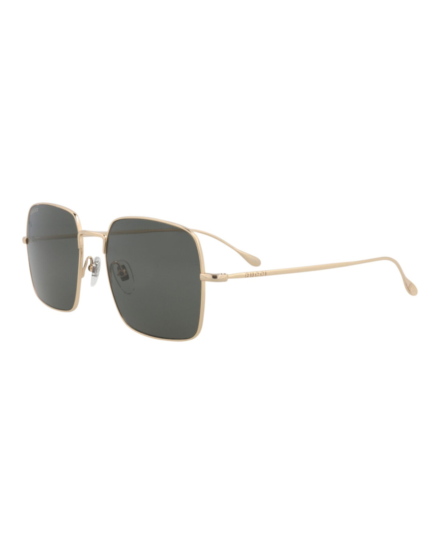 Gucci Mens Square/Rectangle Gold Gold Grey Fashion Designer Eyewear