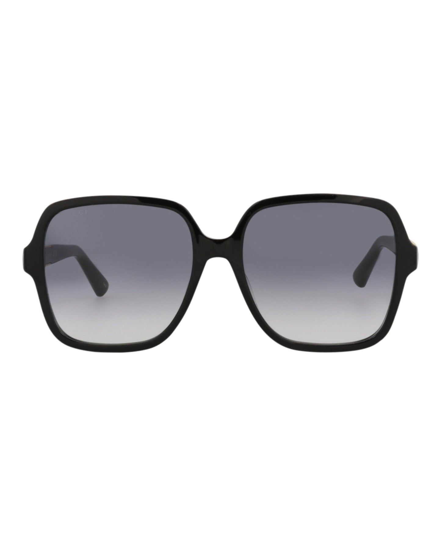 Gucci Womens Square/Rectangle Black Black Grey Fashion Designer Eyewear
