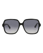 Gucci Womens Square/Rectangle Black Black Grey Fashion Designer Eyewear
