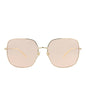 Gucci Womens Square/Rectangle Gold Gold Pink Fashion Designer Eyewear