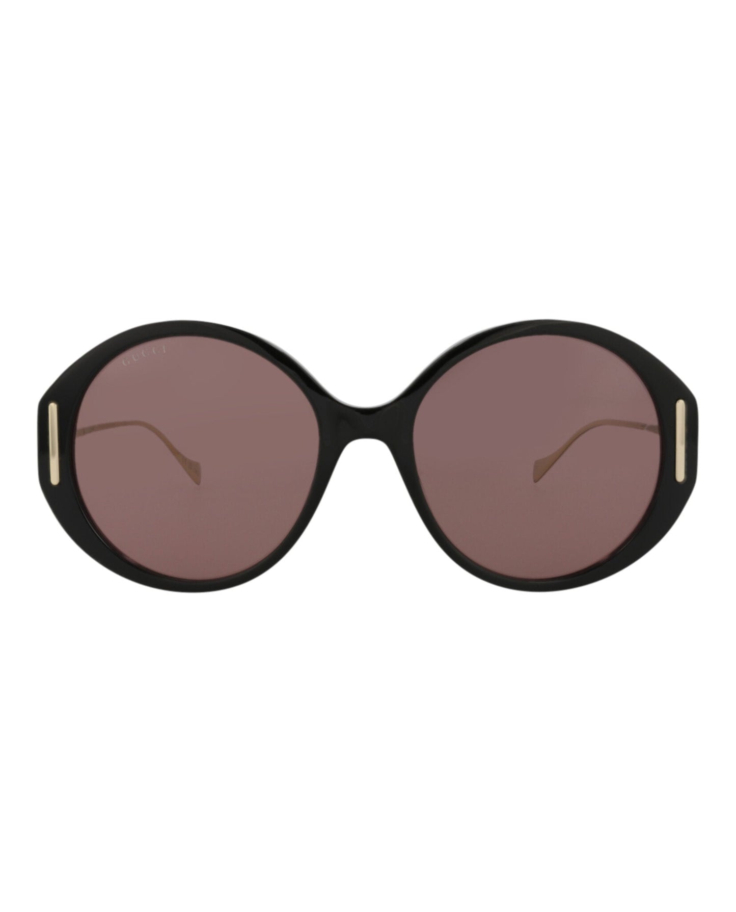 Gucci Womens Round/Oval Black Gold Brown Fashion Designer Eyewear
