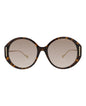 Gucci Womens Round/Oval Havana Gold Brown Fashion Designer Eyewear