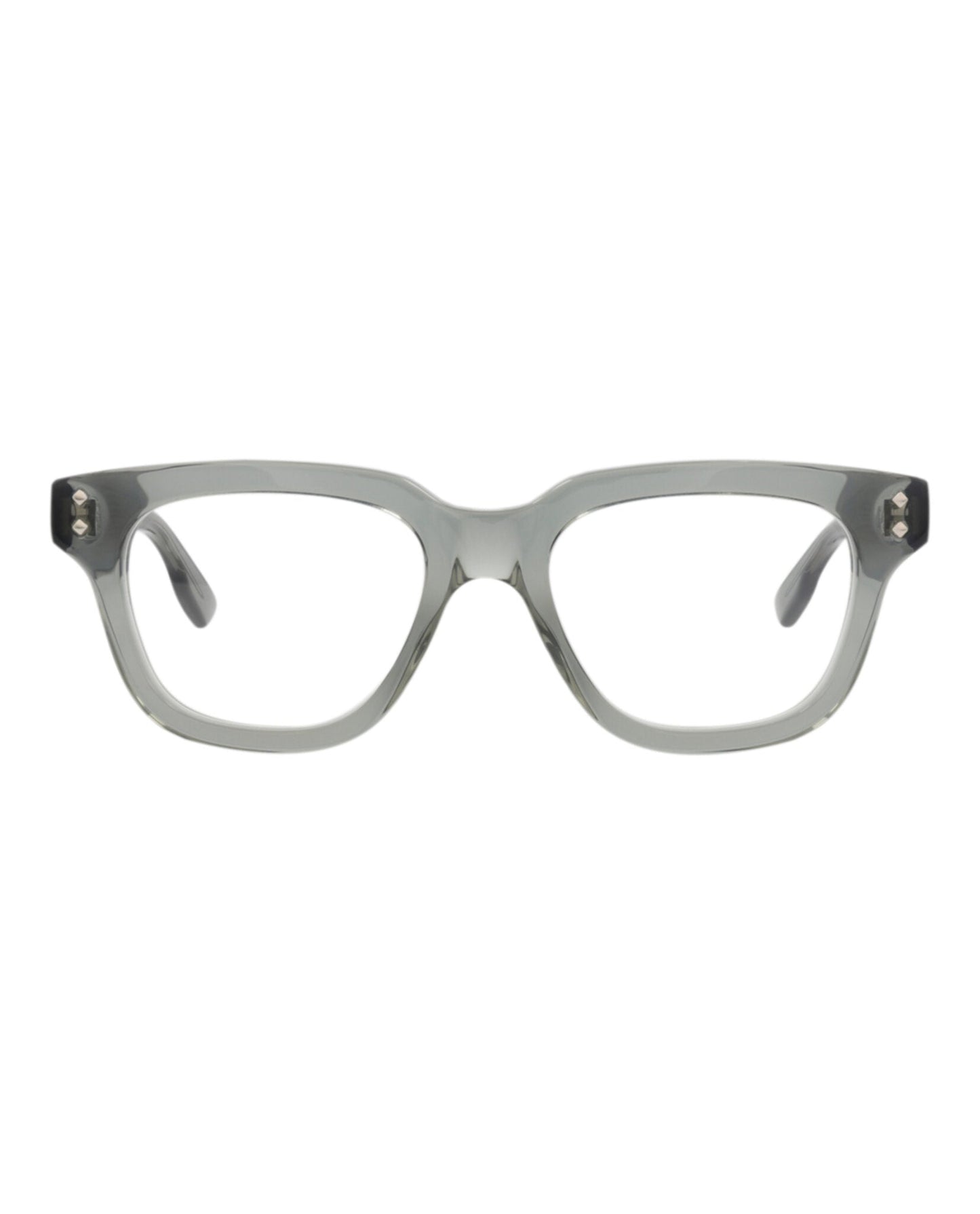 Gucci Mens Square/Rectangle Grey Grey Transparent Fashion Designer Eyewear