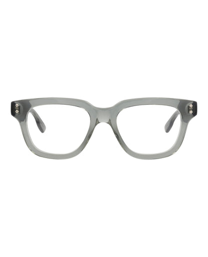 Gucci Mens Square/Rectangle Grey Grey Transparent Fashion Designer Eyewear