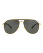 Gucci Mens Aviator Gold Gold Grey Fashion Designer Eyewear