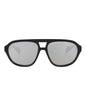 Gucci Mens Aviator Black Black Silver Fashion Designer Eyewear