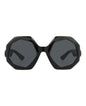 Gucci Womens Round/Oval Black Black Grey Fashion Designer Eyewear