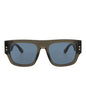 Gucci Mens Square/Rectangle Grey Grey Blue Fashion Designer Eyewear