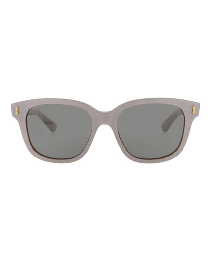 Gucci Mens Square/Rectangle Silver Silver Brown Fashion Designer Eyewear
