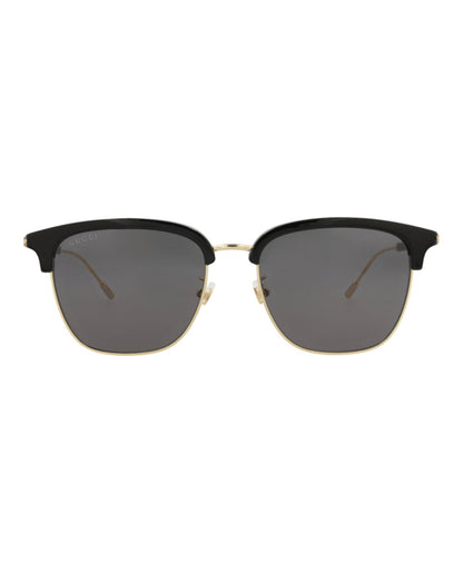 Gucci Mens Round/Oval Black Gold Grey Fashion Designer Eyewear