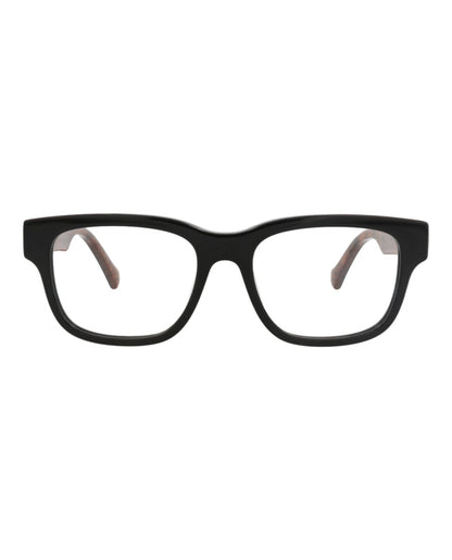 Gucci Mens Square/Rectangle Black Black Transparent Fashion Designer Eyewear