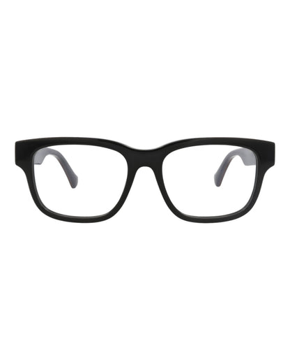 Gucci Mens Square/Rectangle Black Black Transparent Fashion Designer Eyewear