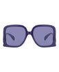 Gucci Womens Square/Rectangle Violet Violet Violet Fashion Designer Eyewear