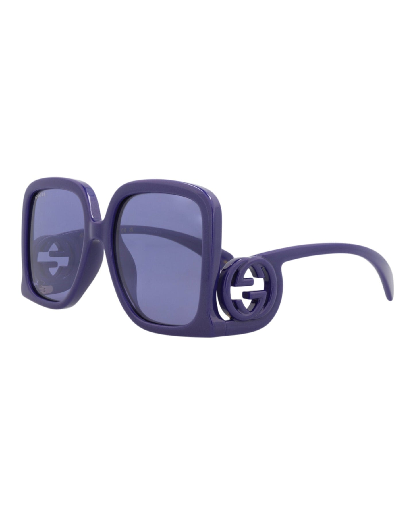 Gucci Womens Square/Rectangle Violet Violet Violet Fashion Designer Eyewear