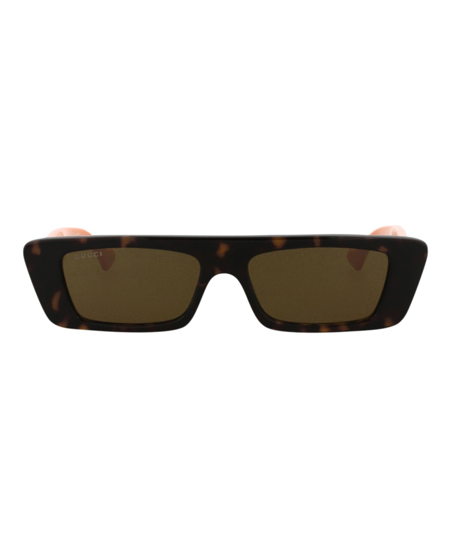 Gucci Mens Square/Rectangle Havana Orange Brown Fashion Designer Eyewear