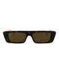 Gucci Mens Square/Rectangle Havana Orange Brown Fashion Designer Eyewear