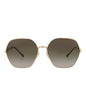 Gucci Womens Square/Rectangle Gold Gold Brown Fashion Designer Eyewear