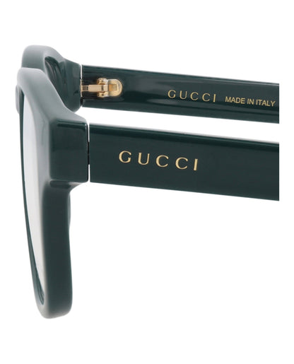 Gucci Mens Round/Oval Green Green Transparent Fashion Designer Eyewear