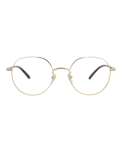 Gucci Mens Round/Oval Gold Havana Transparent Fashion Designer Eyewear