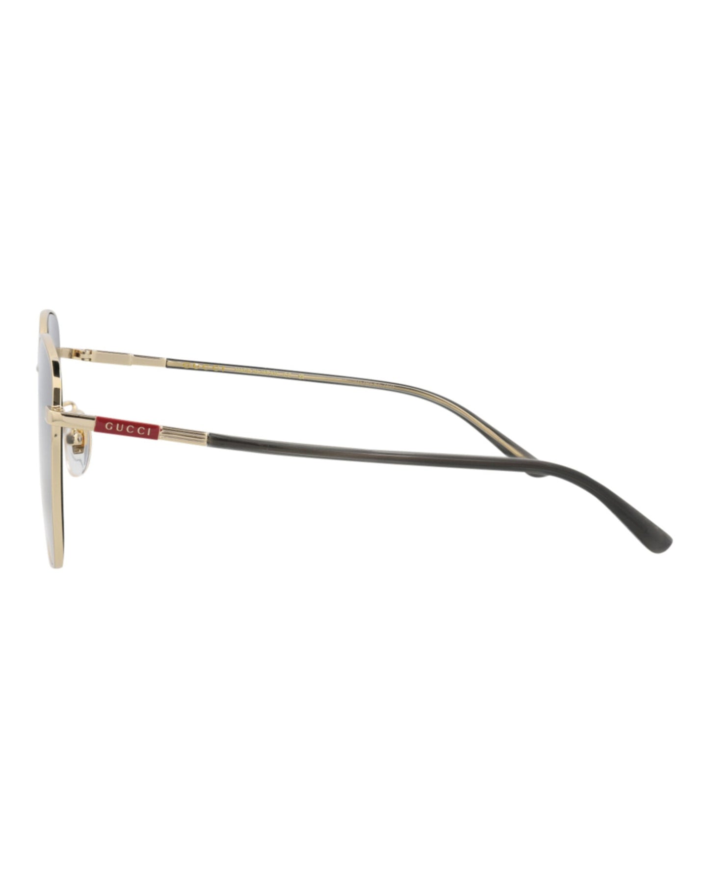 Gucci Mens Square/Rectangle Gold Havana Blue Fashion Designer Eyewear