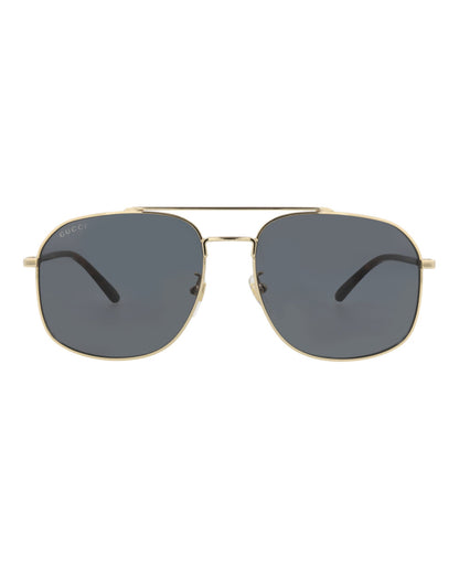 Gucci Mens Aviator Gold Havana Grey Fashion Designer Eyewear
