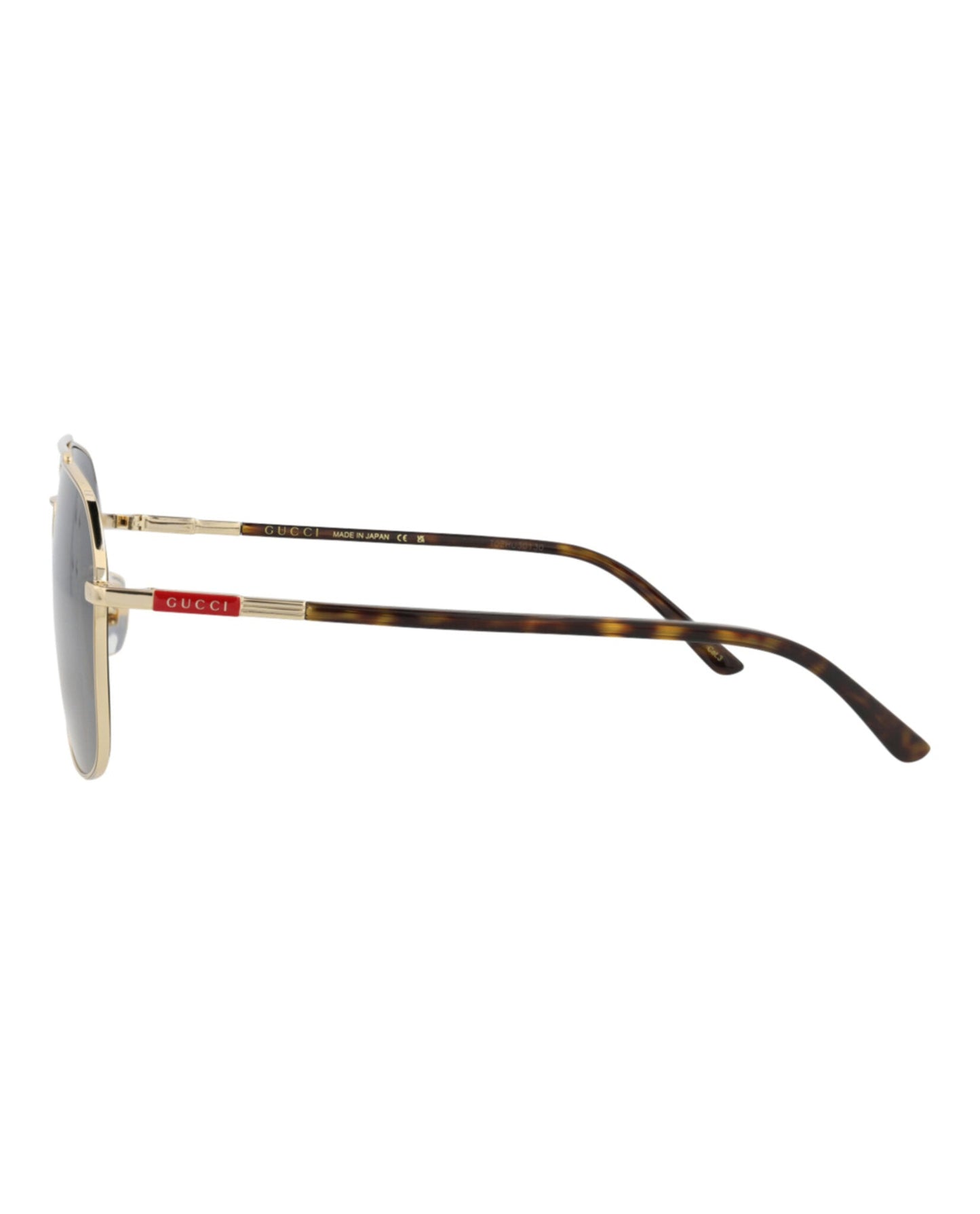 Gucci Mens Aviator Gold Havana Grey Fashion Designer Eyewear