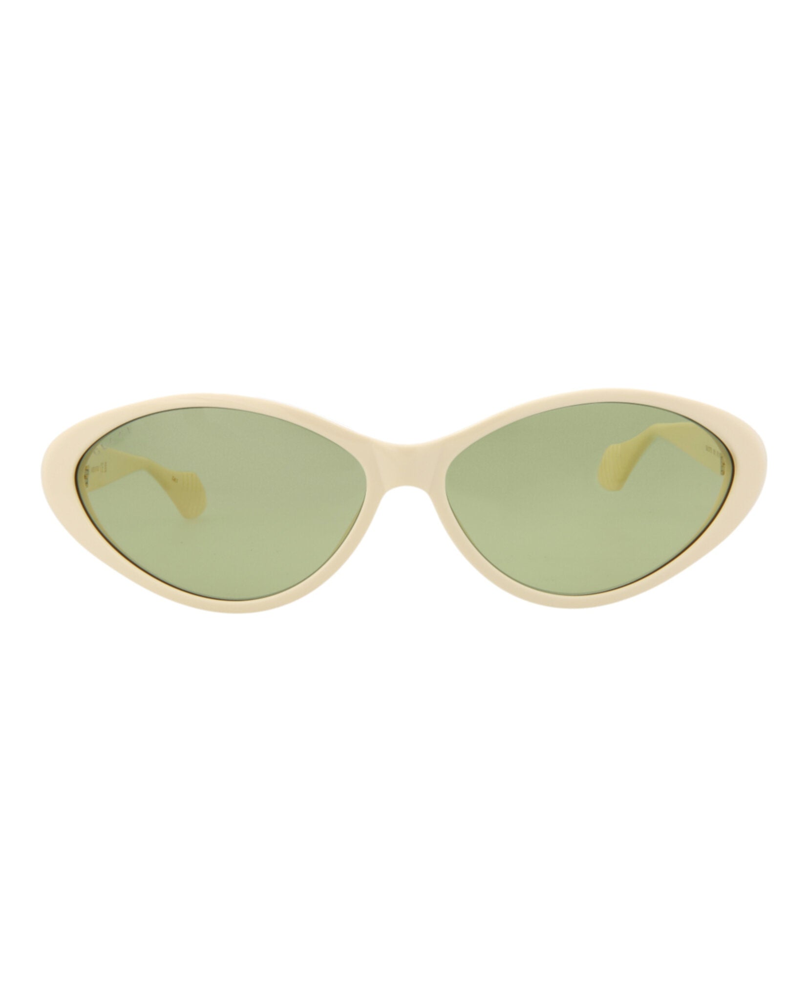 Gucci Womens Round/Oval Ivory Ivory Green Fashion Designer Eyewear Ivory Ivory Green