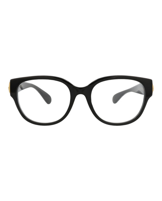 Gucci Womens Round/Oval Black Black Transparent Fashion Designer Eyewear
