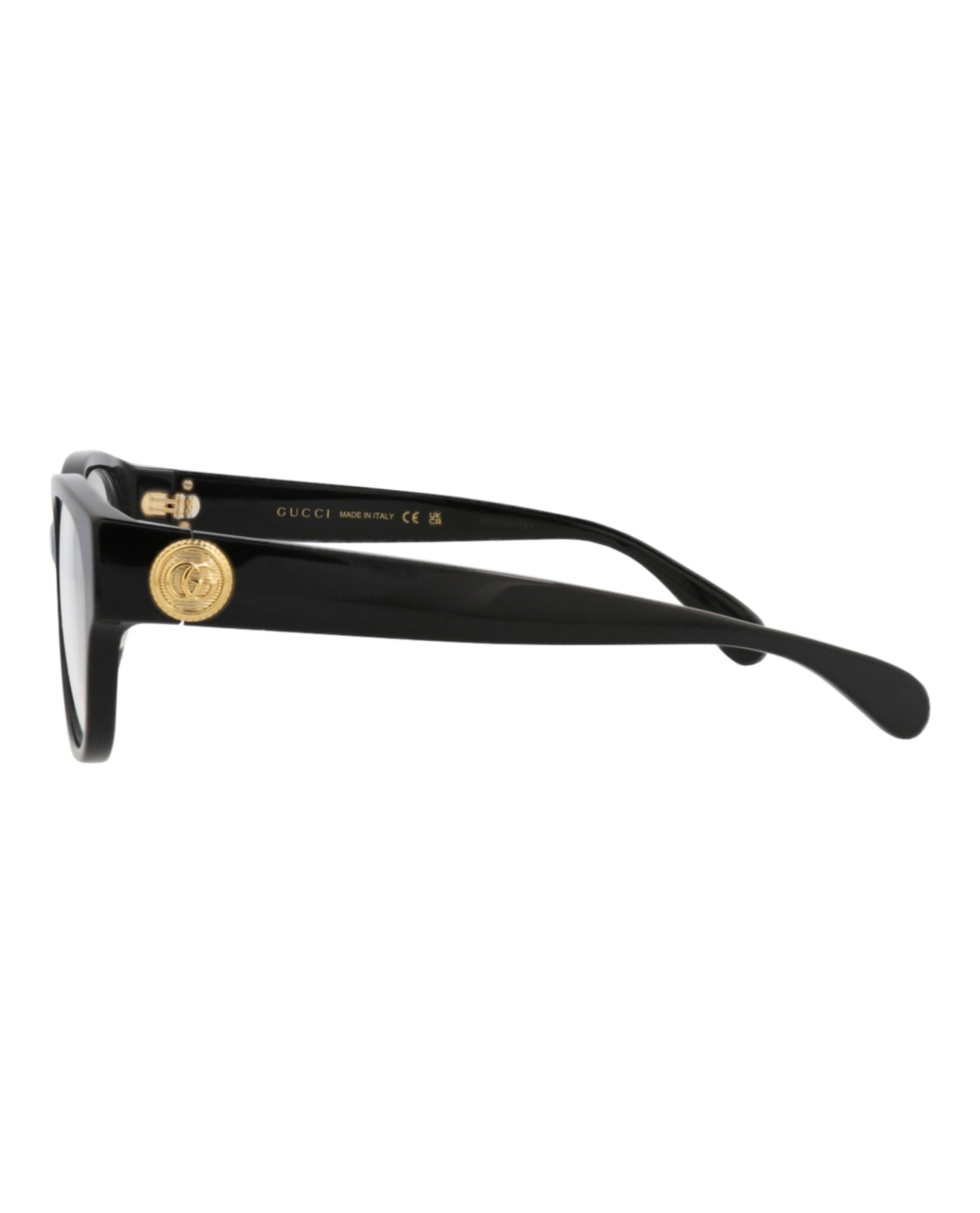 Gucci Womens Round/Oval Black Black Transparent Fashion Designer Eyewear