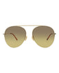 Gucci Womens Aviator Ivory Ivory Brown Fashion Designer Eyewear