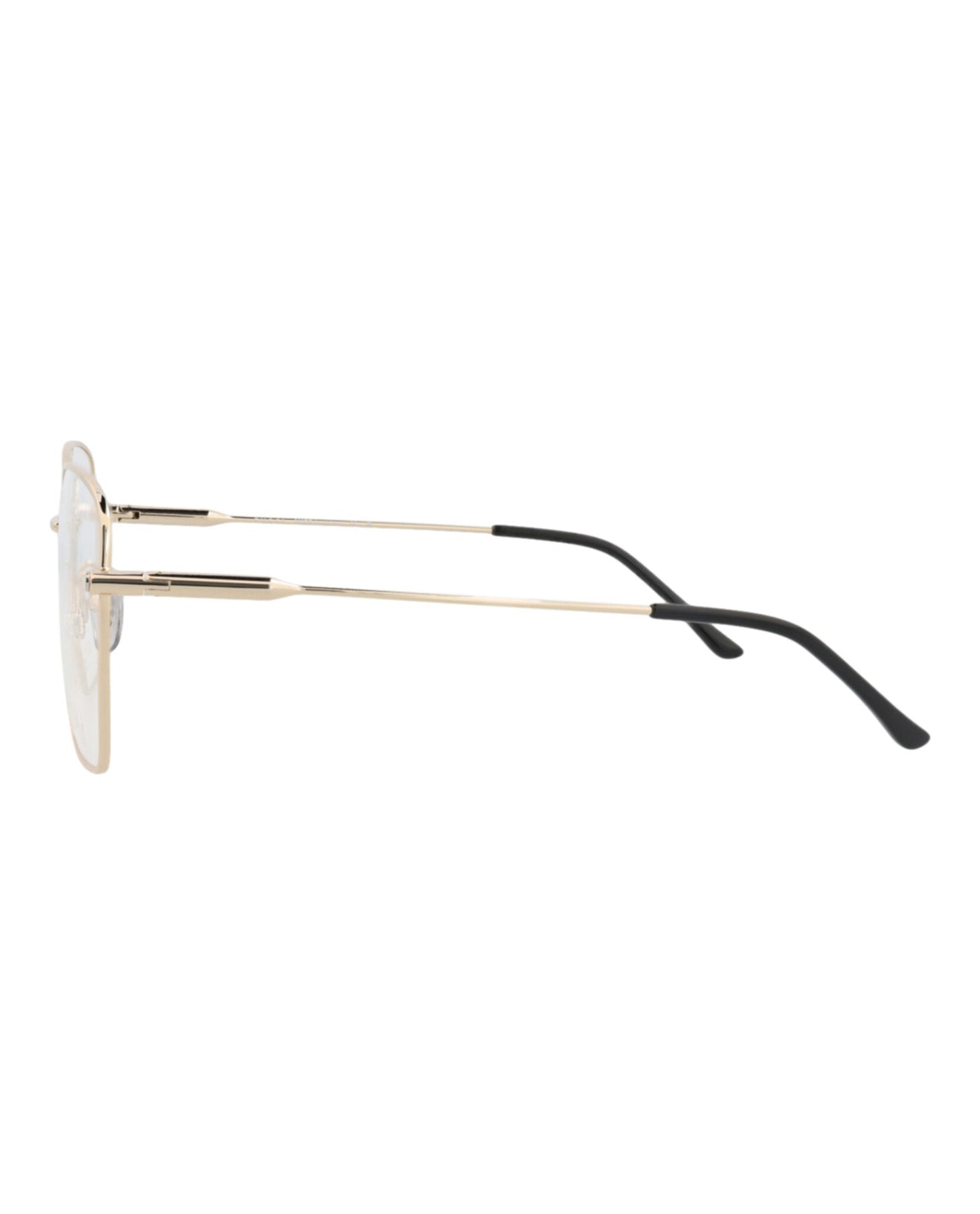 Gucci Womens Square/Rectangle Gold Gold Transparent Fashion Designer Eyewear