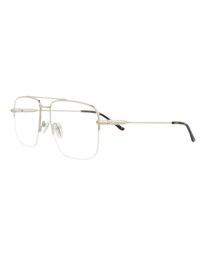 Gucci Womens Aviator Silver Silver Transparent Fashion Designer Eyewear
