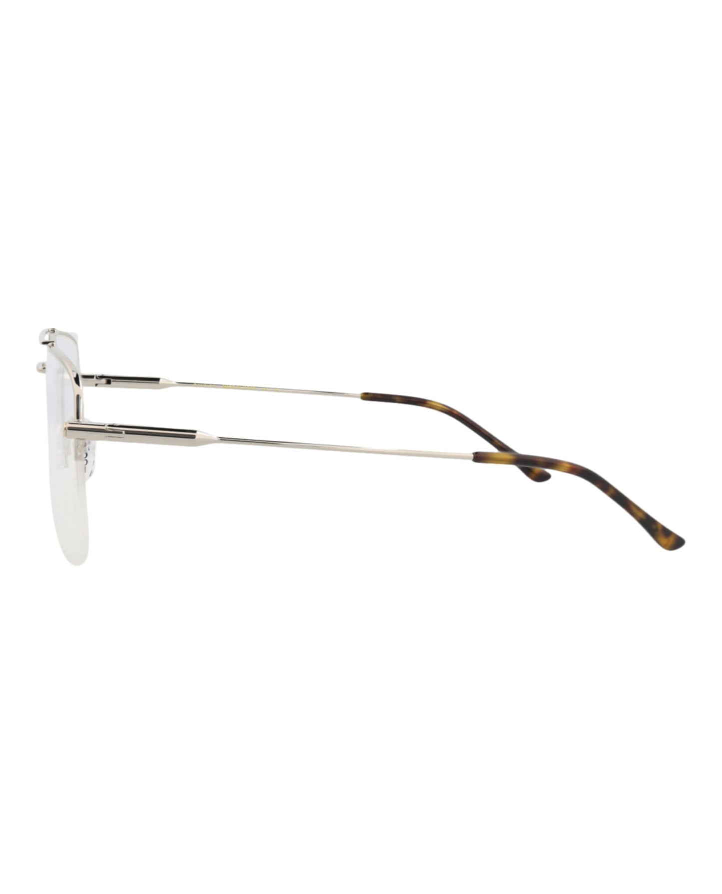 Gucci Womens Aviator Silver Silver Transparent Fashion Designer Eyewear