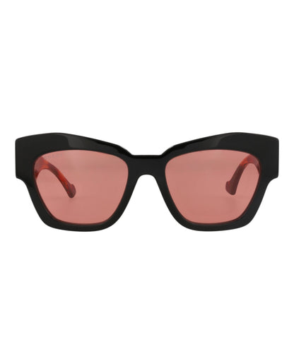 Gucci Womens Cat Eye Black Havana Orange Fashion Designer Eyewear