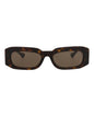 Gucci Mens Square/Rectangle Havana Havana Brown Fashion Designer Eyewear