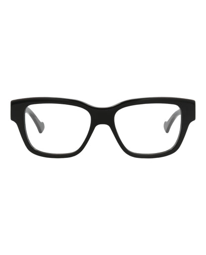 Gucci Mens Square/Rectangle Black Black Transparent Fashion Designer Eyewear