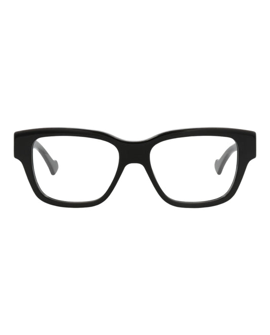 Gucci Mens Square/Rectangle Black Black Transparent Fashion Designer Eyewear