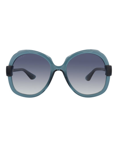 Gucci Womens Round/Oval Blue Blue Blue Fashion Designer Eyewear