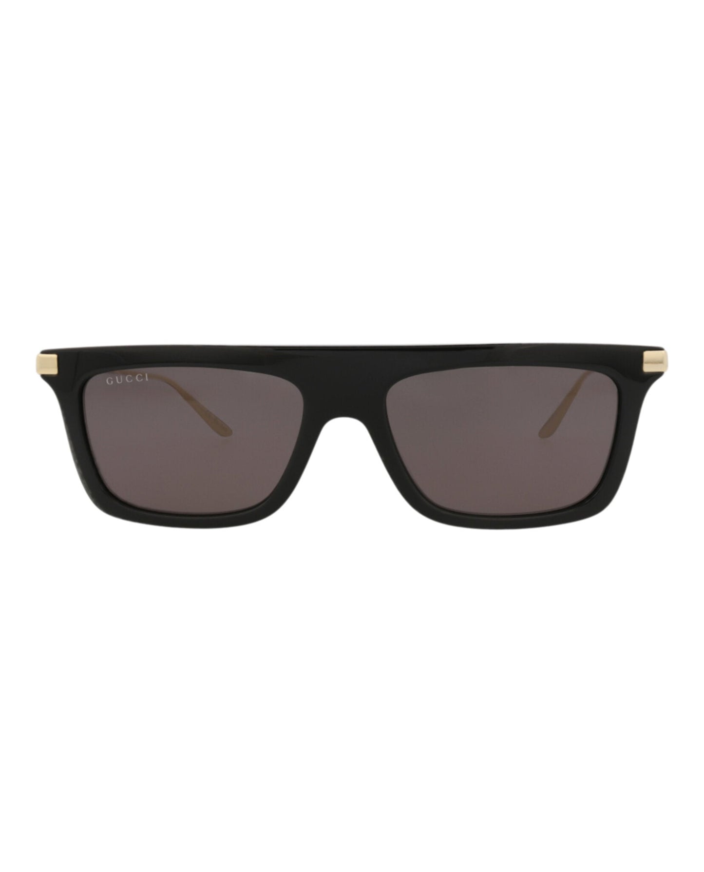 Gucci Mens Square/Rectangle Black Gold Grey Fashion Designer Eyewear