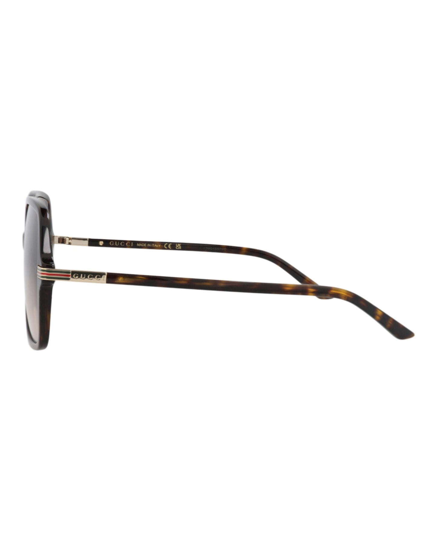 Gucci Womens Square/Rectangle Havana Havana Brown Fashion Designer Eyewear