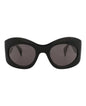 Gucci Unisex Shield/Wrap Black Black Grey Fashion Designer Eyewear