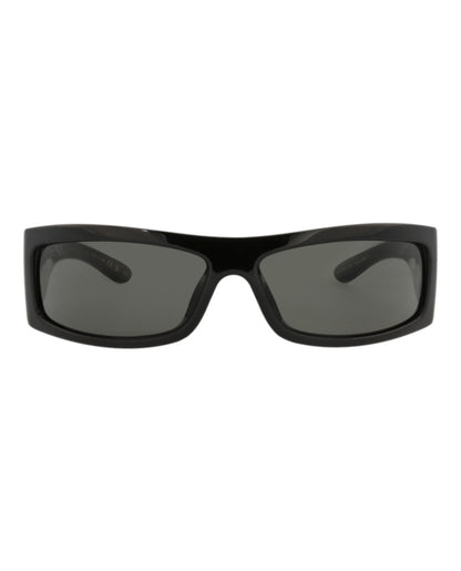 Gucci Mens Shield/Wrap Black Black Grey Fashion Designer Eyewear