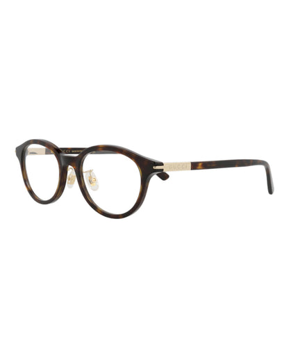 Gucci Mens Round/Oval Havana Havana Transparent Fashion Designer Eyewear
