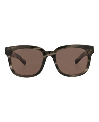 Gucci Womens Square/Rectangle Havana Havana Brown Fashion Designer Eyewear