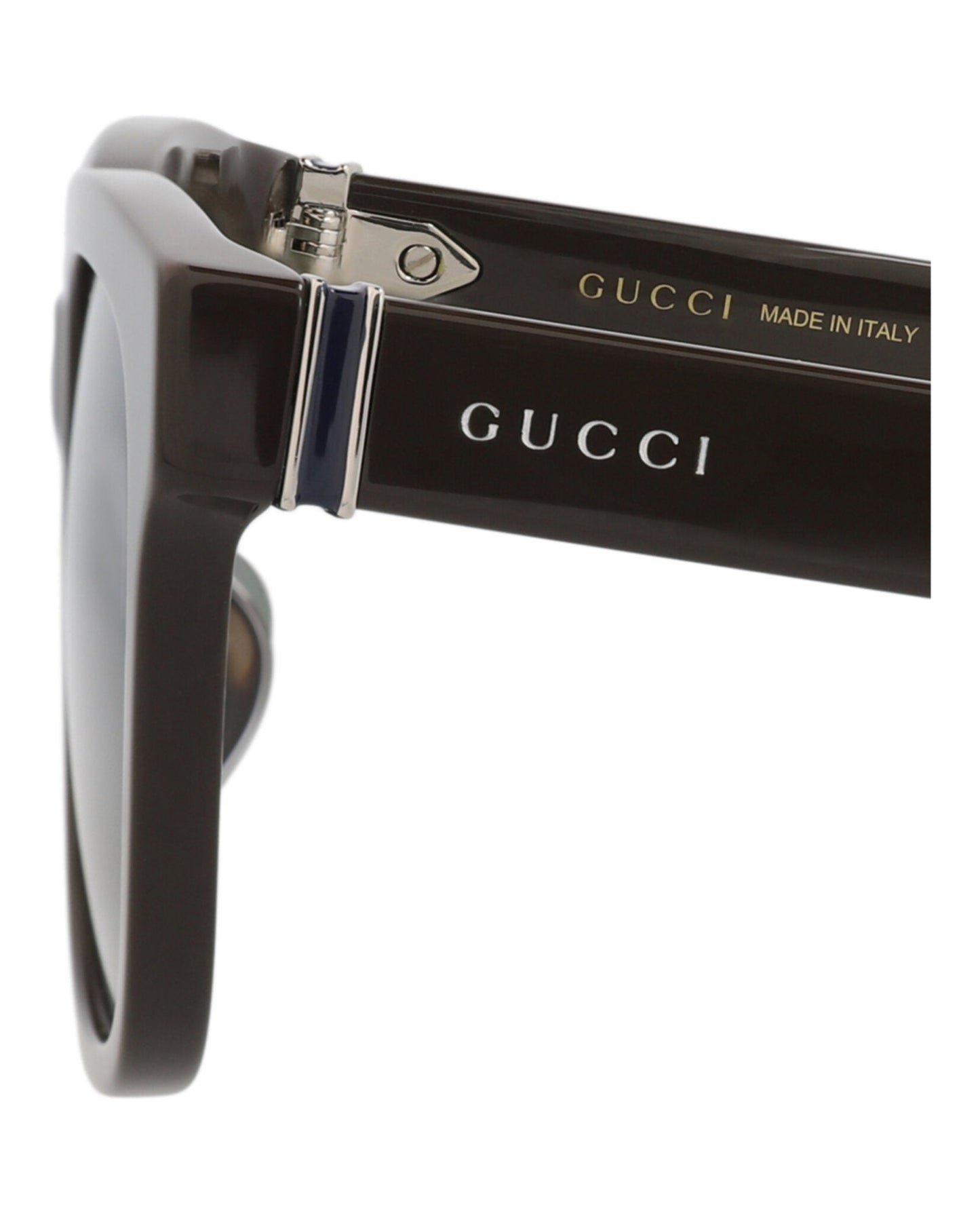Gucci Womens Square/Rectangle Brown Brown Green Fashion Designer Eyewear