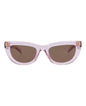 Gucci Womens Cat Eye Violet Violet Brown Fashion Designer Eyewear