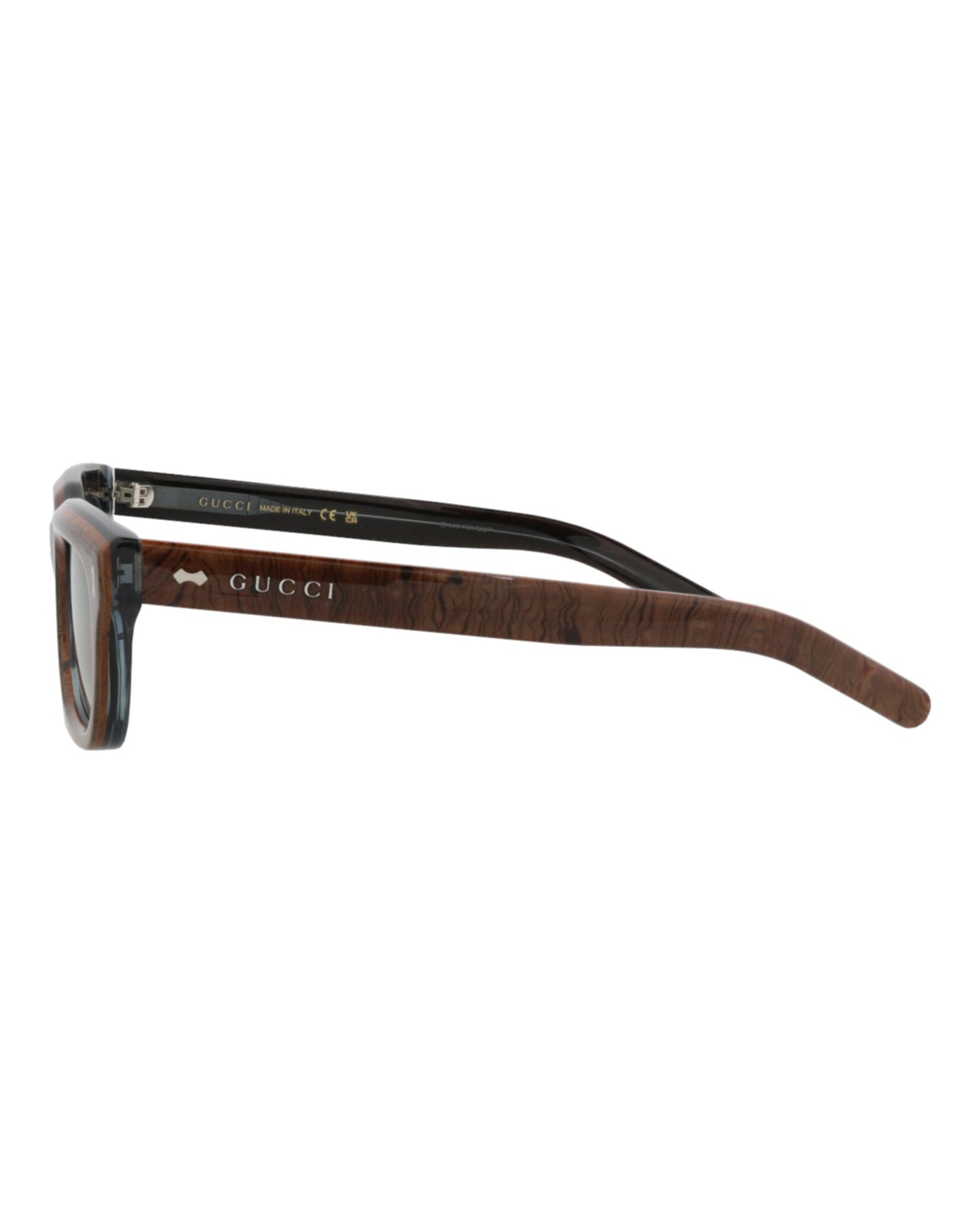 Gucci Mens Square/Rectangle Blue Blue Green Fashion Designer Eyewear