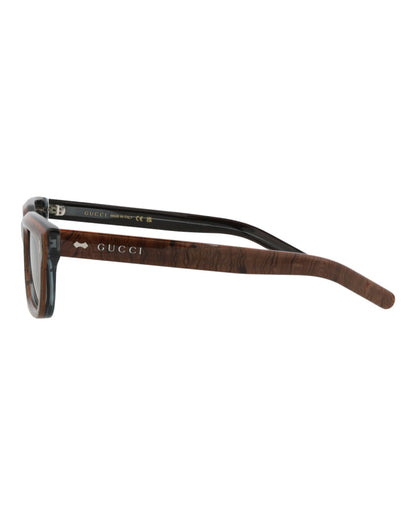 Gucci Mens Square/Rectangle Blue Blue Green Fashion Designer Eyewear