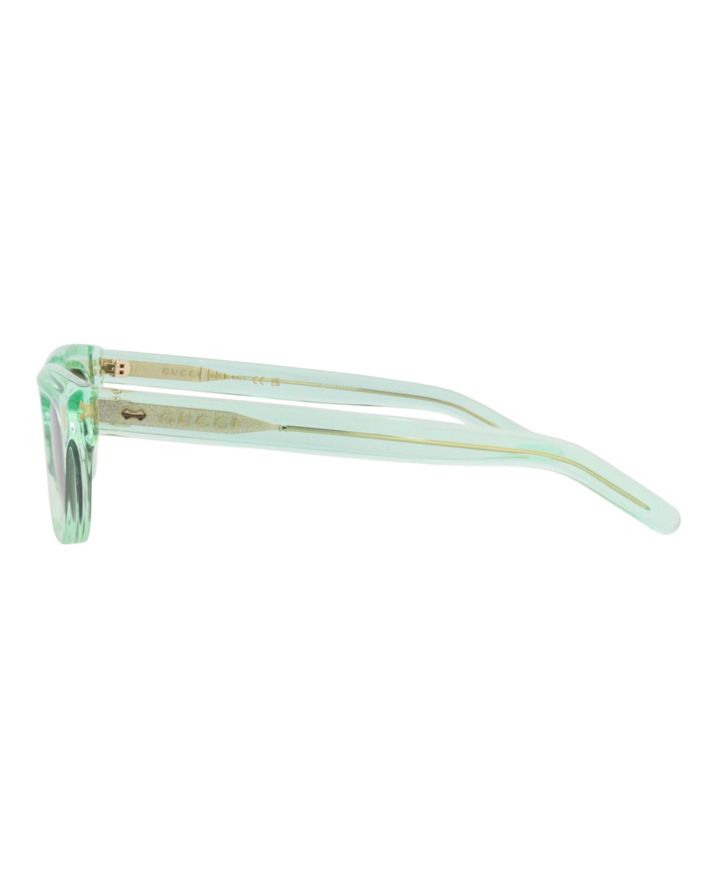 Gucci Mens Square/Rectangle Green Green Green Fashion Designer Eyewear